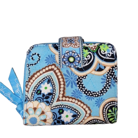 Vera Bradley Bags Vera Bradley Bali Blue Floral Crossbody Wallet